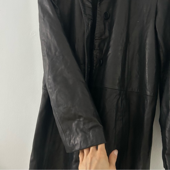 CALVIN KLEIN Lambskin Leather Butter Soft sz S - Picture 7 of 13